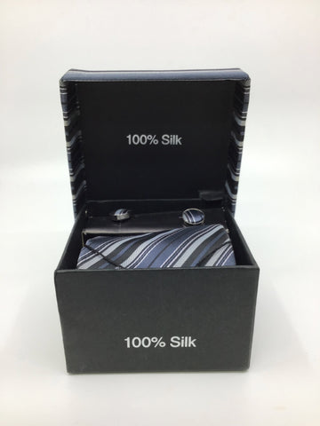 Mens Miscellaneous - 100% Silk Tie & Cuff Links - MMIS124 - GEE