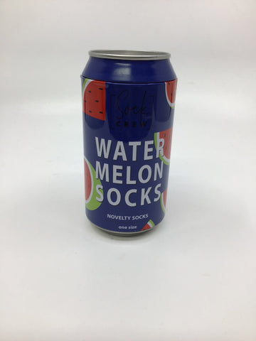 Mens Miscellaneous - Watermelon Socks in a Can - One Size - MMIS123 - GEE