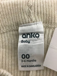 Baby Girls Pants - Anko Baby - Size 00 - GRL1396 BAGP - GEE