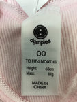 Baby Girls Singlet - Dymples - Size 00 - GRL1402 BAGT - GEE