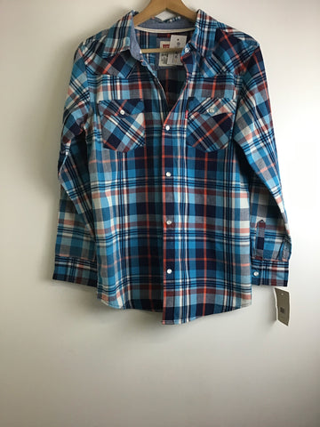 Premium Vintage Shirts/ Polos - Boys Check Levi Strauss & Co Shirt - Size 12/13 Yrs - PV-SHI195 - GEE