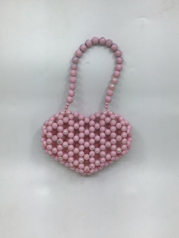 Vintage Accessories - Beaded Pink Bag - VACC3537 HHB - GEE