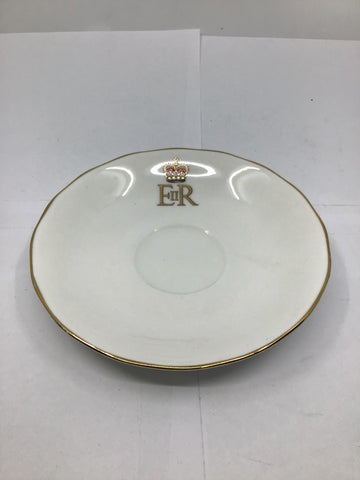 Vintage Accessories - Coronation Saucer Queen Elizabeth II Queen Anne Bone China - VACC3321 - GEE