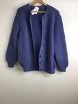 Ladies Knitwear - Purple Cardigan - Size M/L - LW0973 - GEE
