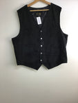 Premium Vintage Jackets & Knits - Scully Black Suede Western Vest - Size XL - PV-JAC241 - GEE