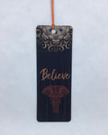 Bookmark - Inspirational Message: 'Believe' (3D graphic) - N-BKM