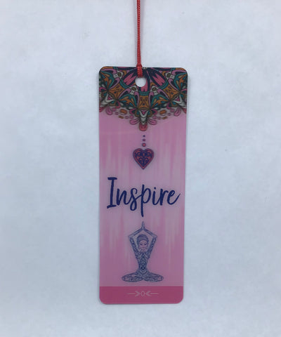 Bookmark - Inspirational Message: 'Inspire' (3D graphic) - N-BKM