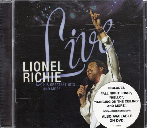 CD - Lionel Richie Live: His Greatest Hits and More - CD266 DVDMD - GEE