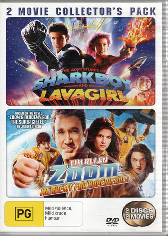 DVD - The Adventures Of Sharkboy And Lavagirl & Zoom Academy For Superheroes - PG - DVDKF - DVD001 - GEE