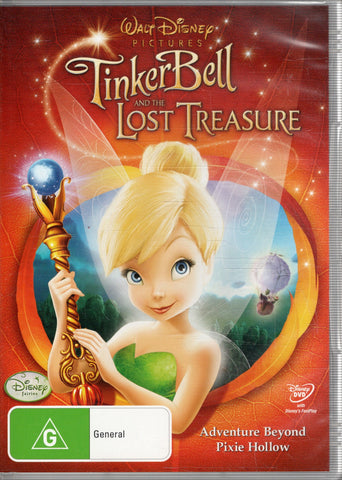 DVD - Tinker Bell And The Lost Treasure - G - DVDKF - DVD003 - GEE