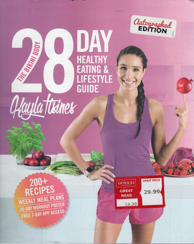28 Day Healthy Eating & Lifestyle Guide - Kayla Itsines *Signed* - BHEA - BCOO - BOO003