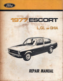 1977 Escort Repair Manual - BREF - BRAR - BOO033