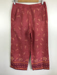 Premium Vintage Shorts & Pants - Red Tommy Bahama Silk Pants - Size 4 - PV-SHO35 - GEE