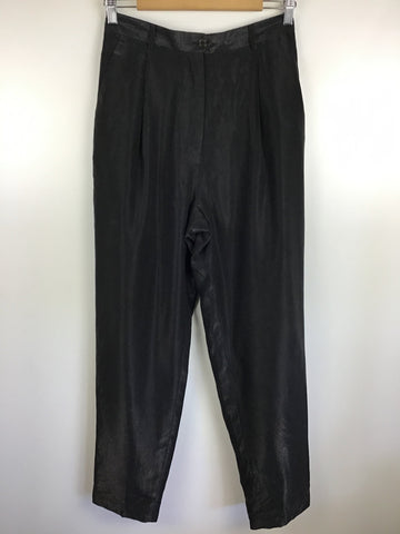 Premium Vintage Shorts & Pants - Focus 2000 Black Shimmer Pants - Size 8 - PV-SHO40 - GEE