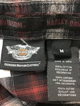 Premium Vintage Harley Davidson - Mens Harley Davidson Checked Button-Up Shirt - Size M - PV-HAD37 - GEE