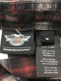Premium Vintage Harley Davidson - Mens Harley Davidson Checked Button-Up Shirt - Size M - PV-HAD37 - GEE