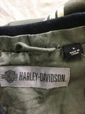 Premium Vintage Harley Davidson  - Green Harley Jacket With Patches - Size S - PV-HAD44 - GEE