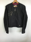 Premium Vintage Harley Davidson  - Ladies Rare Dark Denim Biker Jacket - Size L - PV-HAD48 - GEE