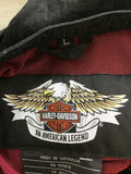 Premium Vintage Harley Davidson  - Ladies Rare Dark Denim Biker Jacket - Size L - PV-HAD48 - GEE