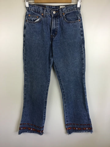 Premium Vintage Denim - Jordache Embroidered Jeans - Size 14 - PV-DEN69 - GEE