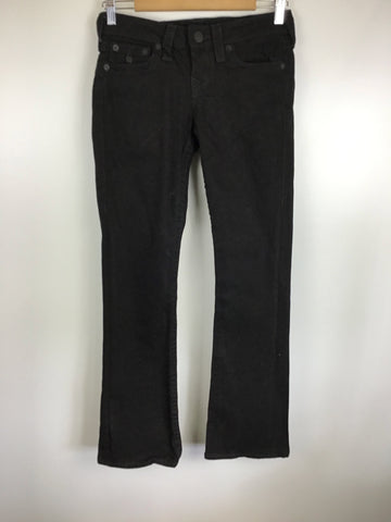 Premium Vintage Denim - Black True Religion Branded Jeans - Size 26 - PV-DEN72 - GEE