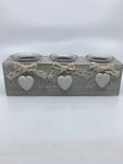 Giftware - 25cm - Heart Triple Candle Holder - NACCE - GEE