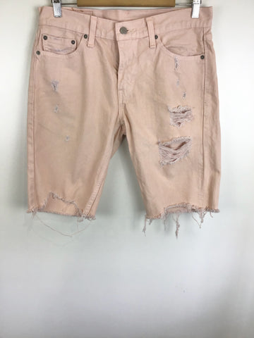 Premium Vintage Denim - Pink Levis Shorts - Size 30 - PV-DEN88- GEE