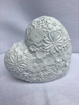 Giftware - 14cm - White Floral Heart - NACCE - GEE