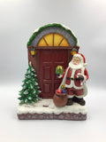 Giftware -  31cm Santa At Door With Light  - NACCE  XMAS- GEE