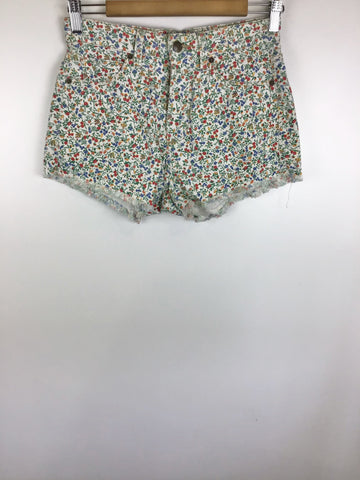 Premium Vintage Denim - Guess Floral Denim Shorts - Size 28 - PV-DEN128 - GEE