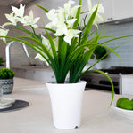 43cm Artificial Plant Wild Orchid White N-PLA