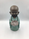 Giftware - 31cm Turquoise Monk With Tea Light Candle Holder - NACCE - GEE