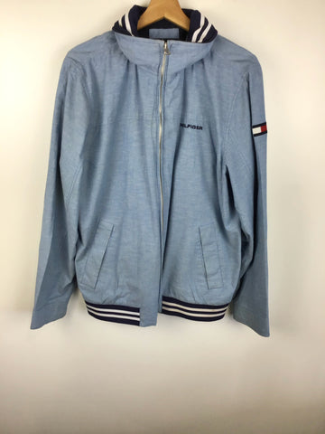 Premium Vintage Jackets & Knits - Tommy Hilfiger Blue Jacket - Size L - PV-JAC98 - GEE