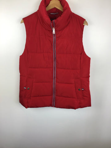 Premium Vintage Jackets & Knits - Red Tommy Hilfiger Puffer Vest - Size L - PV-JAC101 - GEE