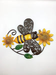 Giftware - 36cm Metal Bee w/ Sunflower Wall Art - NACCE - GEE