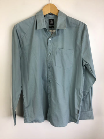 Premium Vintage Shirts/Polos - Light Green Volcom Button Up Shirt - Size S - PV-SHI41 - GEE