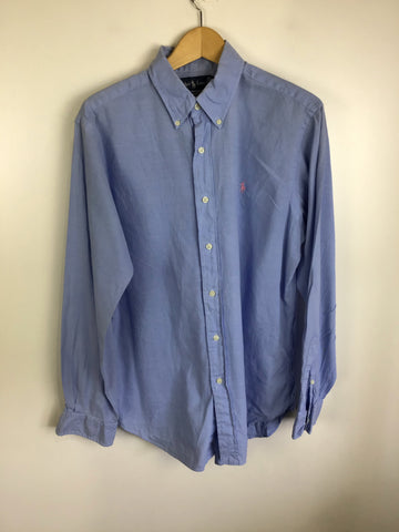 Premium Vintage Shirts/Polos - Blue Ralph Lauren Button Down Shirt - Size M - PV-SHI49 - GEE