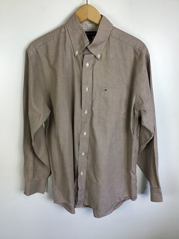 Premium Vintage Shirts/Polos - Tommy Hilfiger Light Brown Shirt - Size M - PV-SHI63 - GEE