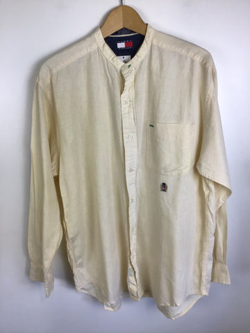 Premium Vintage Shirts/Polos - Tommy Hilfiger Yellow Button Down Shirt - Size M - PV-SHI64 - GEE