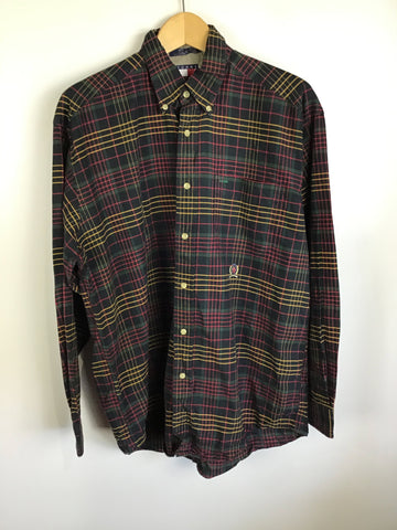 Premium Vintage Shirts/Polos - Tommy Hilfiger Plaid Button Up Shirt - Size M - PV-SHI65 - GEE