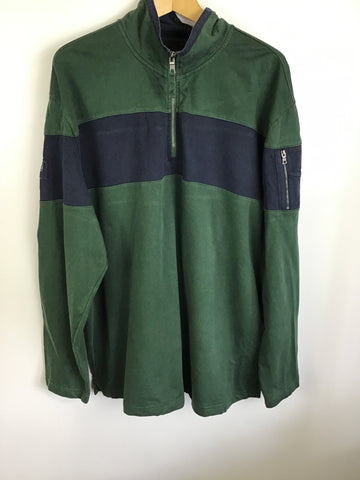 Premium Vintage Jackets & Knits - Nautica Green & Blue Jumper - Size XXL - PV-JAC122 - GEE