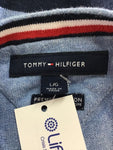 Premium Vintage Jackets & Knits - Tommy Hilfiger Blue Striped Knit - Size L - PV-JAC147 - GEE