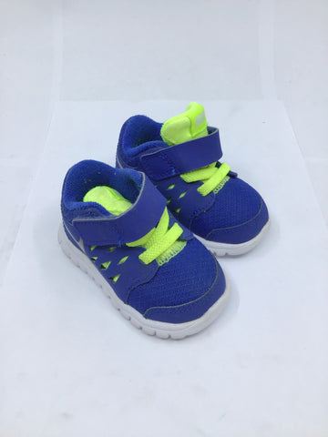 Children's Shoes - Nike Blue & Fluro Yellow - Size UK 1.5 - CS0181 - GEE