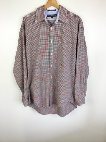 Premium Vintage Shirts/ Polos - Checked Tommy Hilfiger Button Down - Size L - PV-SHI115 - GEE