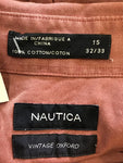 Premium Vintage Shirts/ Polos - Maroon Nautica Button Down - Size L - PV-SHI125 - GEE