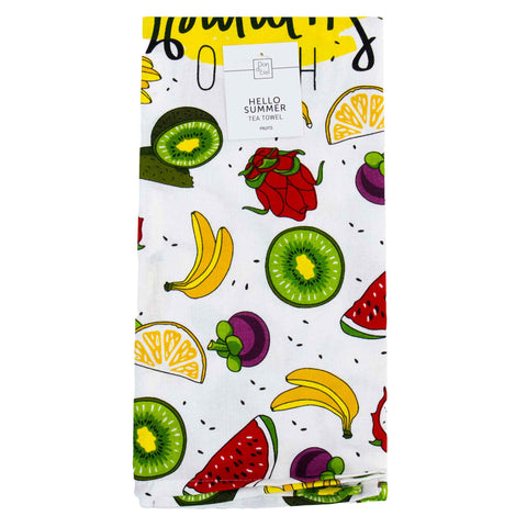 1 x Tea Towel HELLO SUMMER Fruits N-TEA